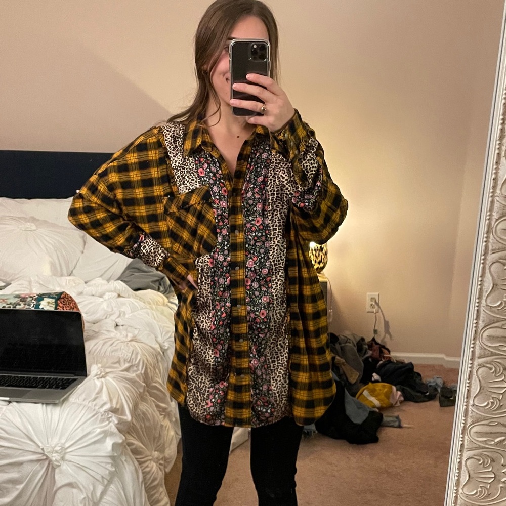Oversized Free People Flannel